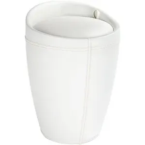 WENKO CANDY – Kúpeľňová stolička koženka, biela