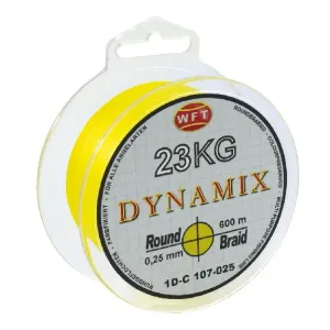 Wft splietaná šnúra round dynamix kg žltá 300 m - 0,30 mm 26 kg
