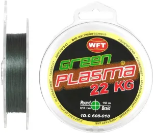 Wft šnúra kg plasma round green 150 m - 0,12 mm 14 kg