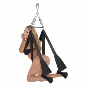 Whipsmart Yoga - sexuálna hojdačka (čierna)