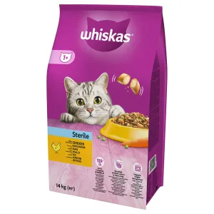 WHISKAS Adult Sterile cat granule pre sterilizované mačky s kuracím mäsom 14kg