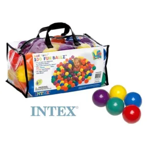 Loptičky hracie Intex 49602 small fun 100 kusov 6,5 cm