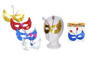 Karnevalová maska škraboška - zlatá
