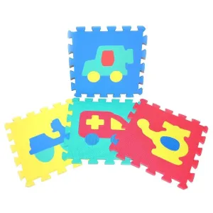 WIKY - Mäkké puzzle bloky dopravné prostriedky 30cm