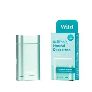 Wild Fresh Cotton & Sea Salt Aqua Case tuhý dezodorant s puzdrom 40 g