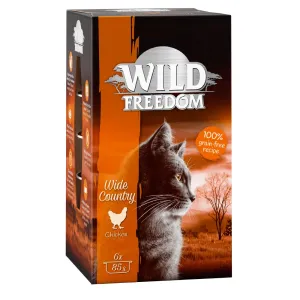 Výhodné balenie Wild Freedom Adult mištičky 24 x 85 g - wide country - kuracie