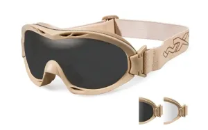 Ochranné okuliare Nerve Wiley X®, 2 sklá – Číre + Dymovo sivé, Khaki (Farba: Khaki, Šošovky: Číre + Dymovo sivé)