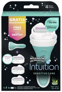 Wilkinson Sword Intuition Sensitive Care holiaci strojček holiaci strojček 1 ks + náhradné hlavice 2 ks pre ženy