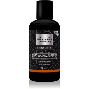 Wilkinson Sword Barbers Style Beard Wash & Softener šampón na bradu 177 ml