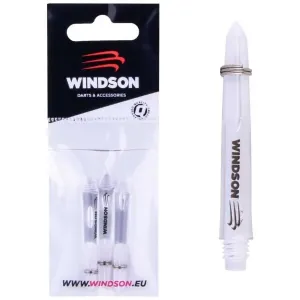 Windson TWH NYLON SHAFT SHORT TR 3 KS Nylónové násadky, biela, veľkosť