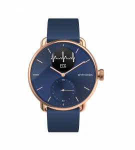 Withings Inteligentné hodinky Scanwatch - Rose Gold Blue 38 mm