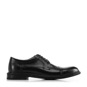 Čierne kožené topánky pre pánov #1989595