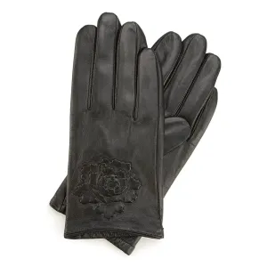 Elegantné čierna dámske rukavice
