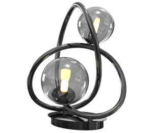 Wofi Wofi 8014-205 - LED Stolná lampa NANCY 2xG9/3,5W/230V čierny chróm