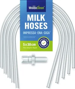 Hadice na mlieko 5 ks s koncovkou - kompatibilné s Jura Impressa, Ena, Giga - WoldoClean® #5480159