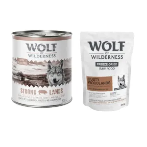 Wolf of Wilderness, 12 x 800 g - 11 + 1 zdarma - NOVÉ: Strong Lands - bravčové