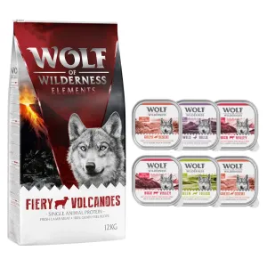 Wolf of Wilderness granuly, 14 kg  - 12 + 2 kg zdarma!  - Fiery Volcanoes - jahňacie (Monoprotein)