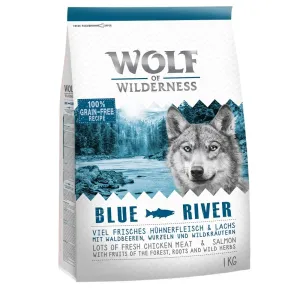 Wolf of Wilderness, 2 x 1 kg - 20 % zľava - Blue River s lososom