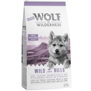 Výhodné miešané balenie 2 x 12 kg Wolf of Wilderness - kačacie + divina