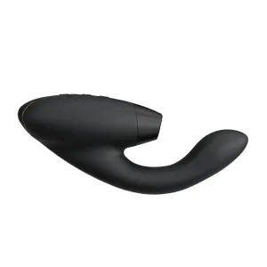 Womanizer Duo 2 - vodotesný vibrátor na bod G a stimulátor klitorisu (čierny)