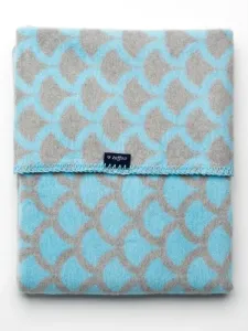 Womar Detská bavlnená deka so vzorom 75x100 modro-sivá 1 ks