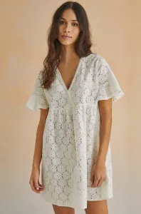 Plážové šaty women'secret PACIFICO biela farba, 5545140