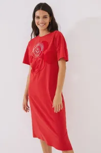 Pyžamová košeľa women'secret Mickey dámska, červená farba, #5704865