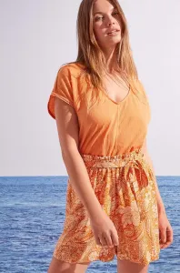 Šortky women'secret Capri dámske, hnedá farba, #232524
