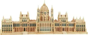 Dřevěné 3D puzzle BUDAPEST hnědé