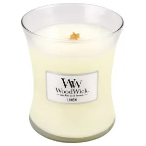 WoodWick Vonná sviečka váza Linen 275 g
