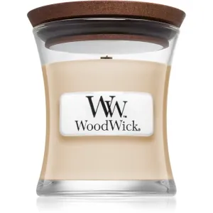 Woodwick Vanilla Bean vonná sviečka s dreveným knotom 85 g