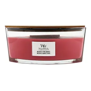 Woodwick Melon & Pink Quarz vonná sviečka s dreveným knotom (hearthwick) 453,6 g #896654