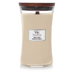 Woodwick Vanilla Bean vonná sviečka s dreveným knotom 609,5 g