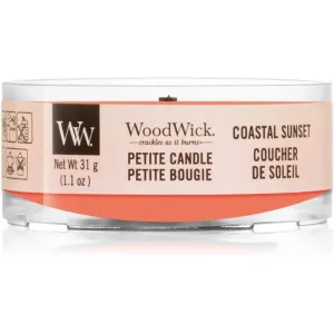 WoodWick Aromatická malá sviečka s dreveným knôtom Coastal Sunset 31 g