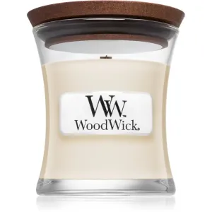 Woodwick White Tea & Jasmine vonná sviečka s dreveným knotom 85 g