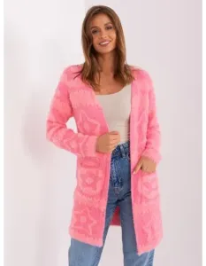 Dámsky sveter s vreckami ENDLA ružový