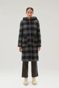 Kabát Woolrich Hooded Long Gentry Coat Čierna S