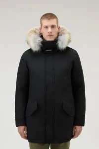 Bunda Woolrich Polar High Collar Fur Parka Čierna M