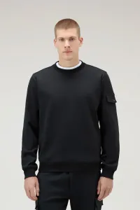 Mikina Woolrich Light Fleece Sweatshirt Čierna Xl
