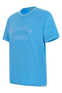 Tričko Woolrich Light Garment Dyed T-Shirt Modrá Xxl