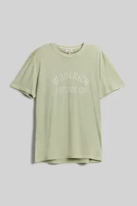 Tričko Woolrich Light Garment Dyed T-Shirt Zelená Xxl