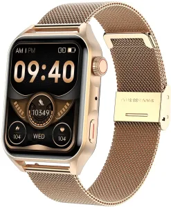 Wotchi AMOLED Smartwatch W280GDM - Gold
