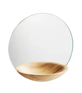 Nástenné zrkadlo s odkladacou miskou 