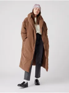 Brown Women's Winter Coat with Wrangler Collar - Women #618969