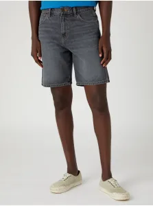 Grey Mens Denim Shorts Wrangler - Men #5378849