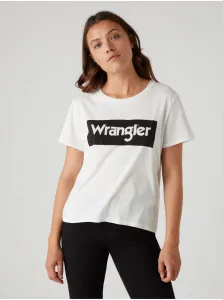 Tričká s krátkym rukávom pre ženy Wrangler - biela #645367