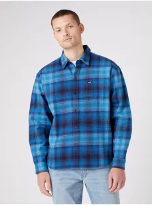 Modrá pánska vzorovaná košeľa Wrangler #683432