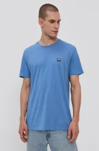 Bavlnené tričko Wrangler jednofarebné