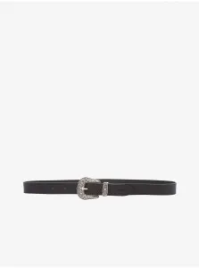 Black Women's Leather Belt Wrangler - Women