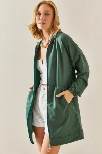 XHAN Emerald Green Hoodie & Zipper Sweatshirt #8421078